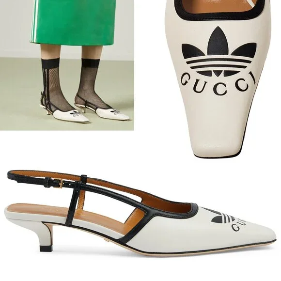 Gucci | Shoes | Gucci Shoes Adidas Trefoil White Leather